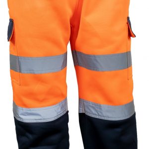 Unbreakable U301 Gibson Navy/Orange hi-vis joggers GORT Class 1