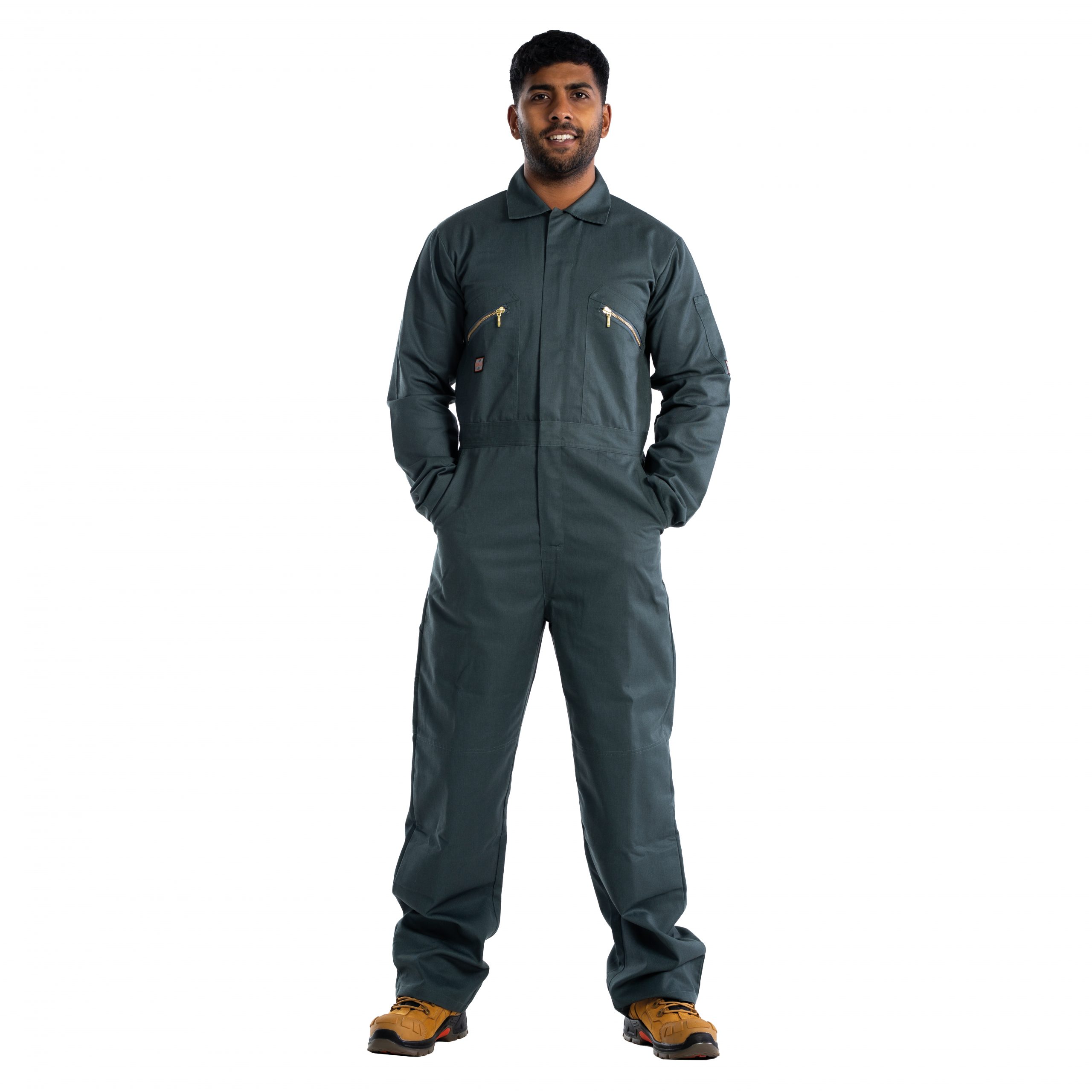 Unbreakable U271 Lincoln Green Zip Coverall - Unbreakable Workwear